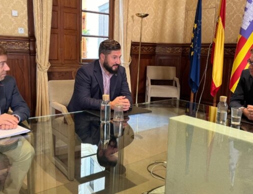 El alcalde de Marratxí, Jaume Llompart, y el regidor de Contratación, Juan Antonio Estarellas, se reúnen con el vicepresidente del Govern, Toni Costa